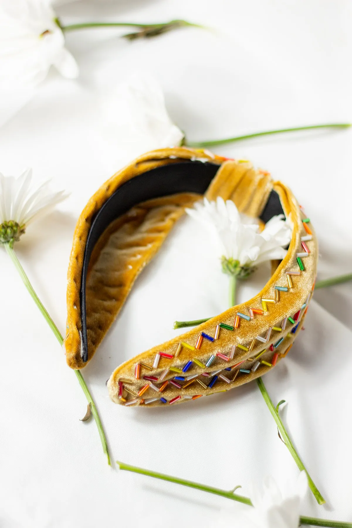 Sprinkle Beaded Twist Knot Headband