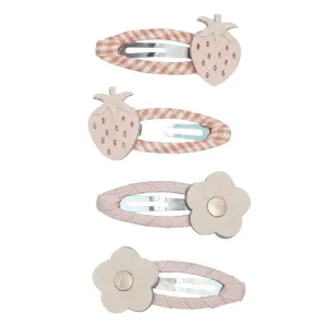 Strawberry Daisy Clip Set