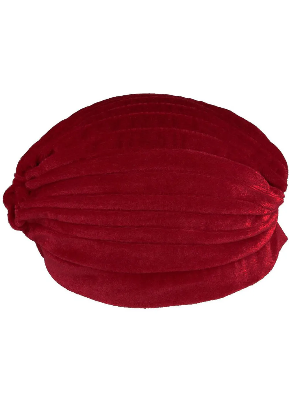 Succubus Headwear Velvet 20's Turban Wine