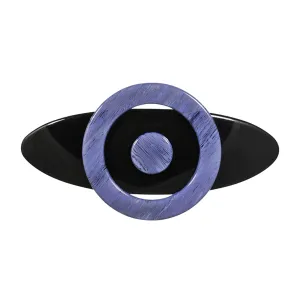 Sun Large Blue Hair Clip