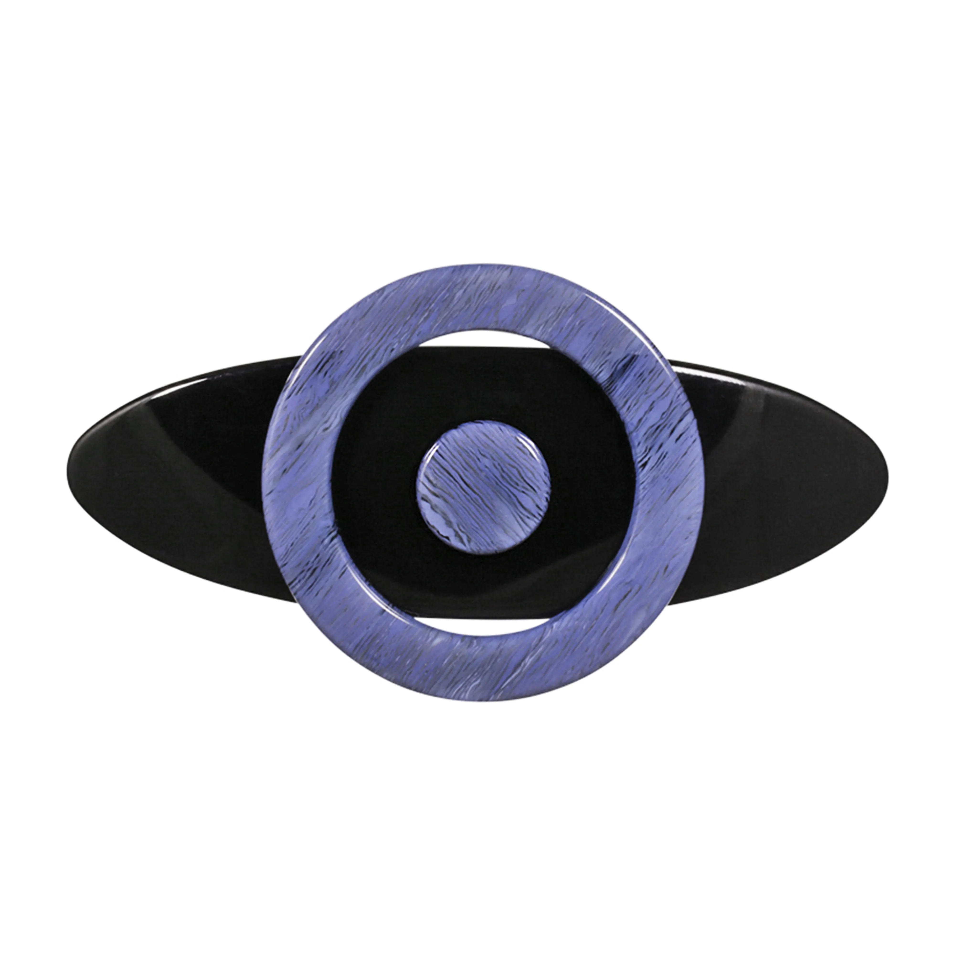 Sun Large Blue Hair Clip