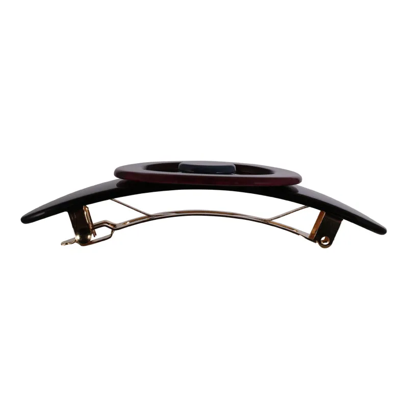 Sun Large Burgundy Hair Clip