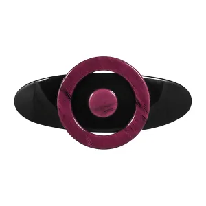 Sun Large Burgundy Hair Clip