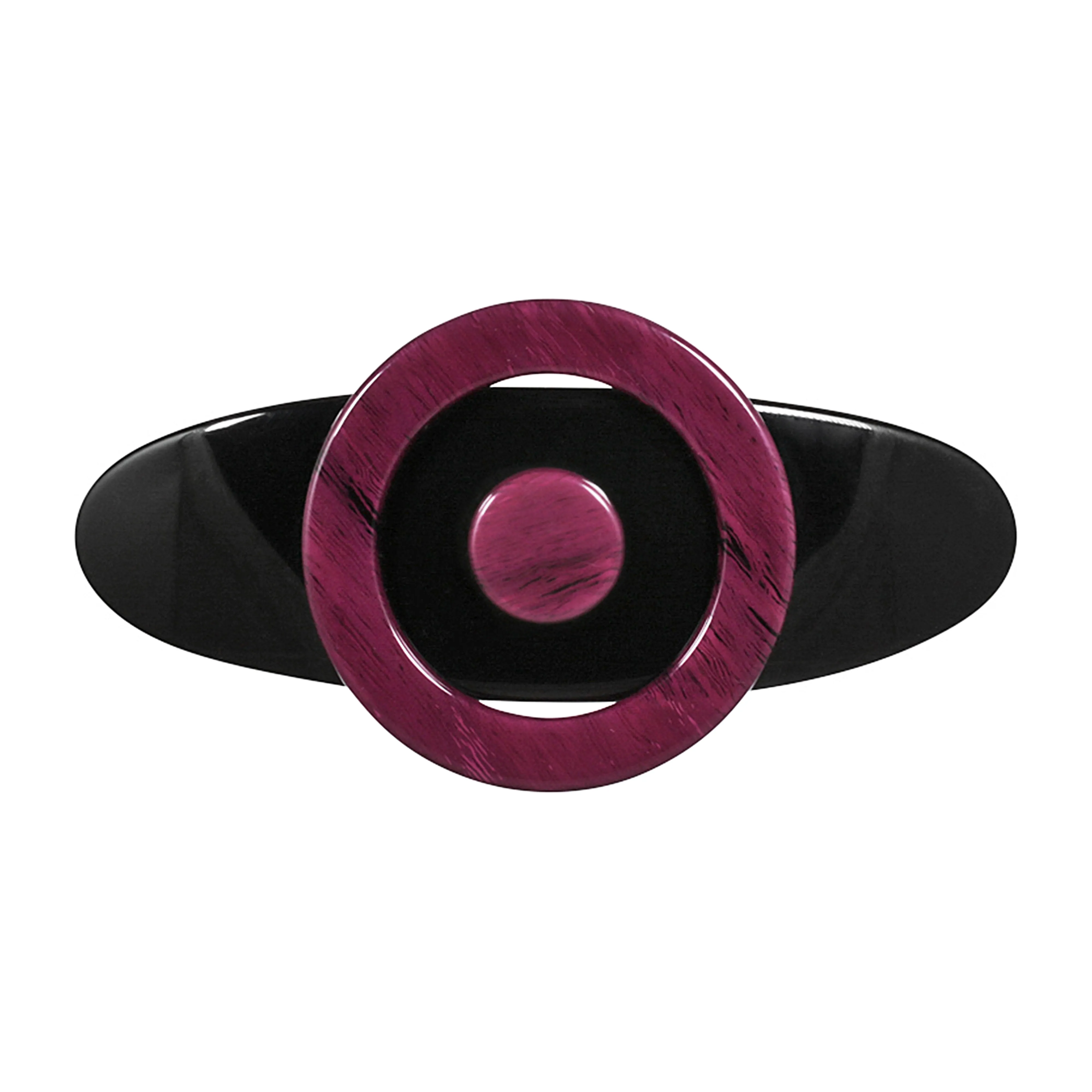 Sun Large Burgundy Hair Clip