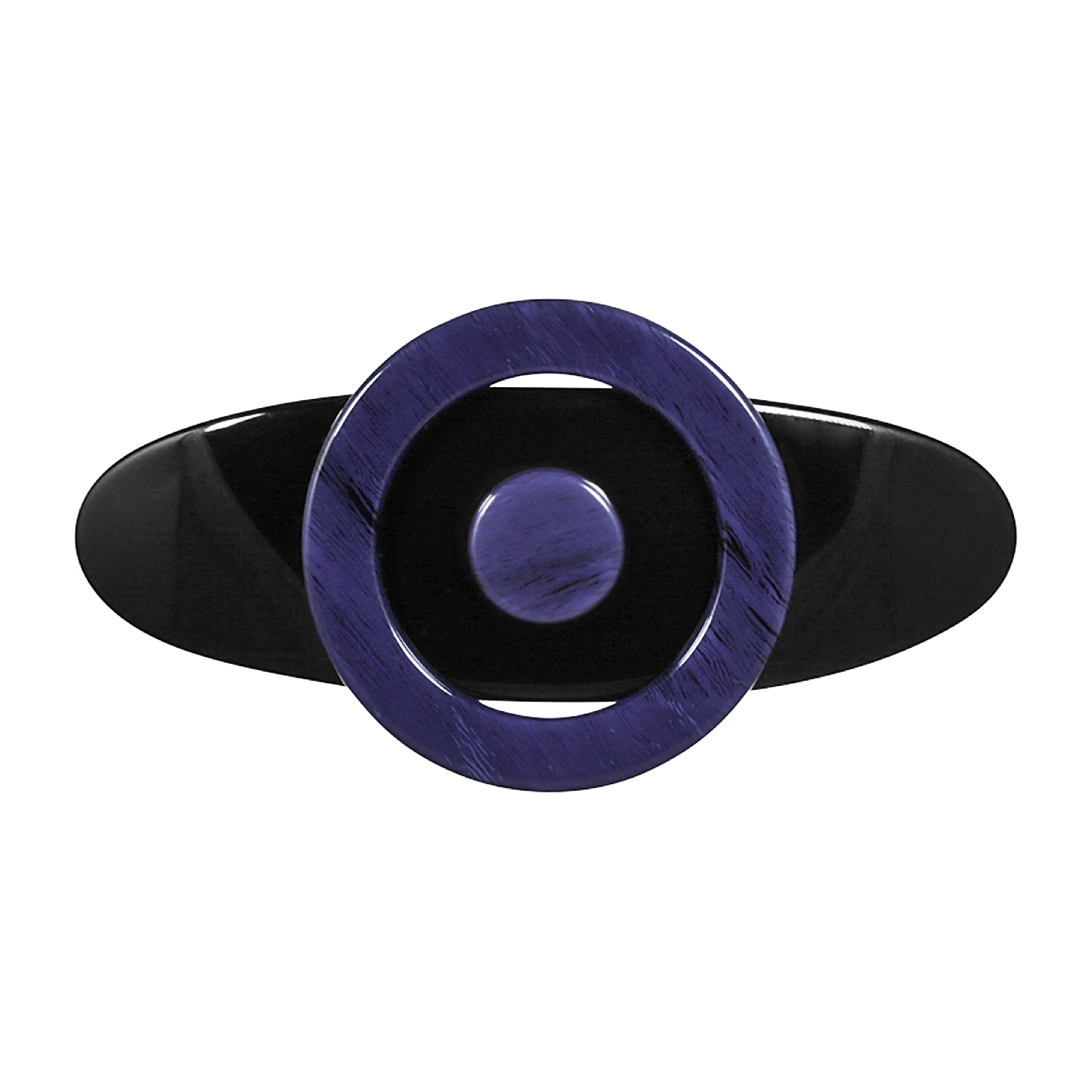 Sun Large Navy Hair Clip