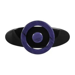 Sun Large Navy Hair Clip