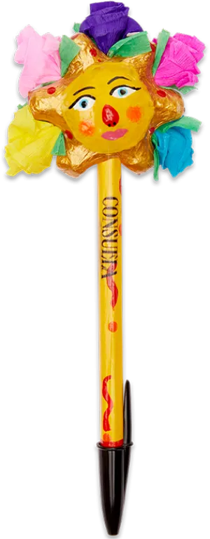 SUN WITH FLOWERS PEN
