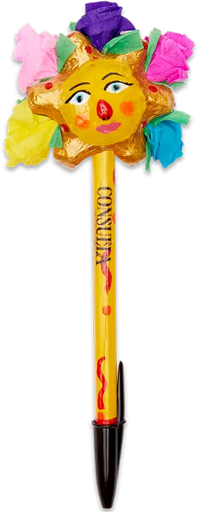 SUN WITH FLOWERS PEN