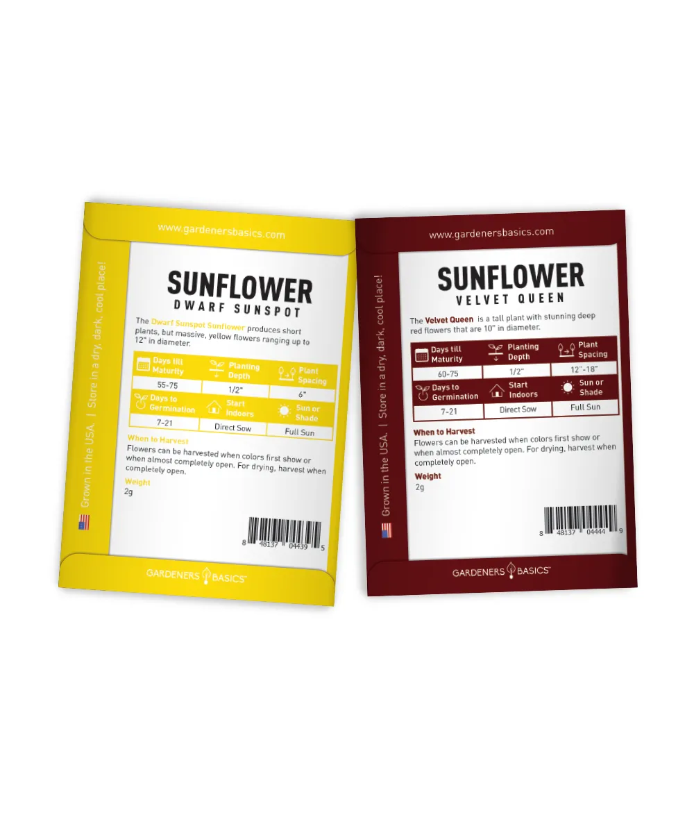 Sunflower Planting Seeds | 5 Variety Pack