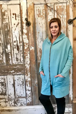 Super Comfy Soft Aqua Hoodie