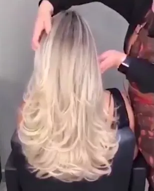 Super soft and smooth golden wig