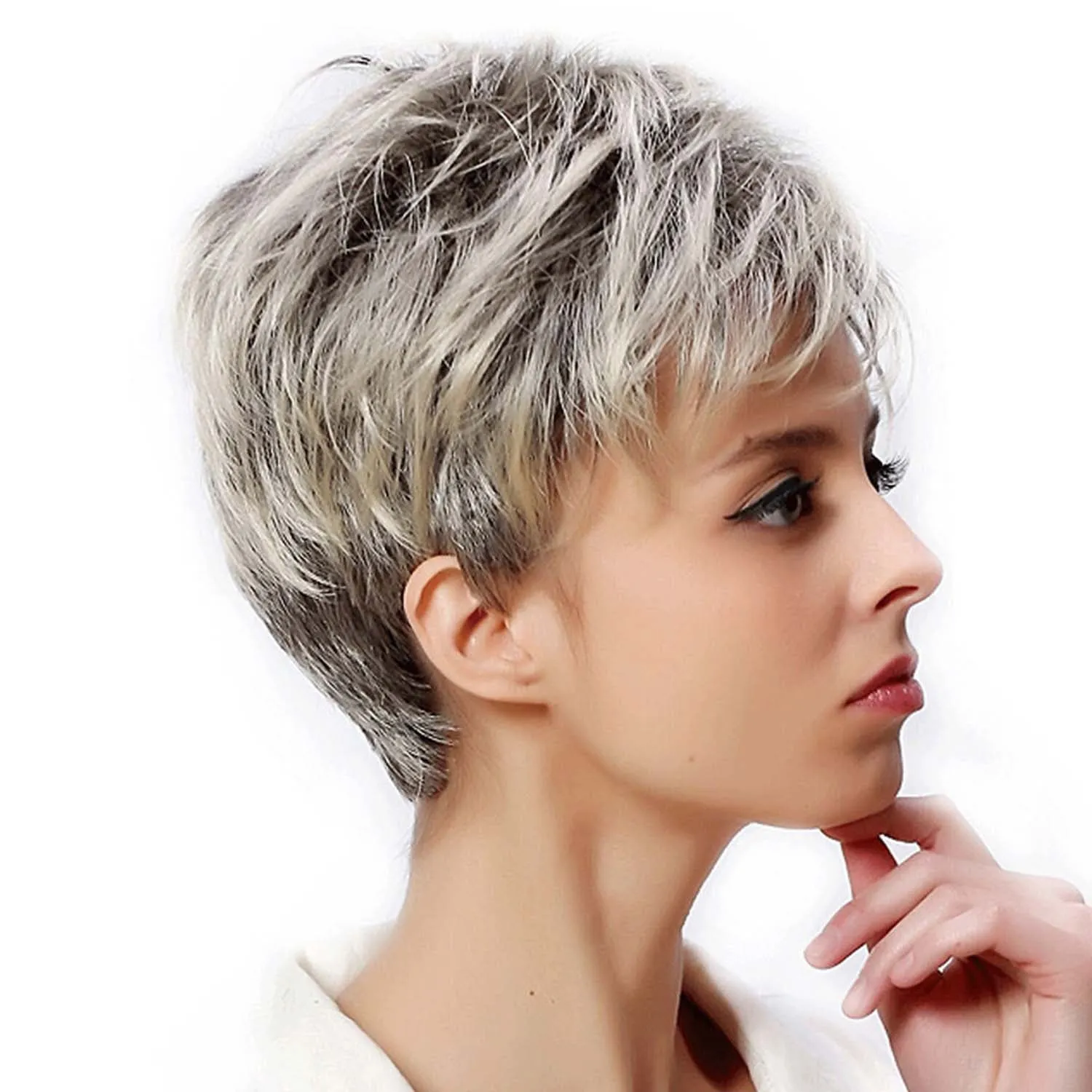 Suzanne | Blonde Short Pixie Cut Straight Synthetic Hair Wig