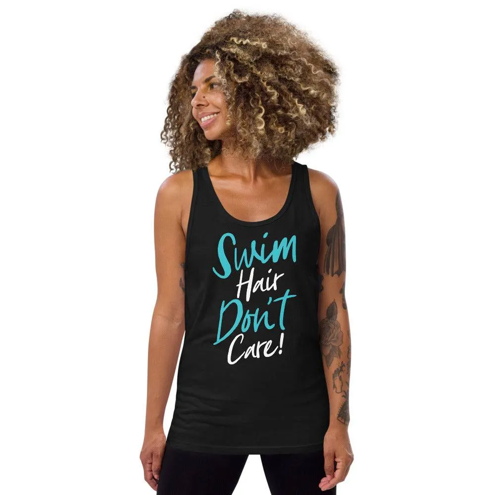 Swim Hair Don't Care Swimmer Unisex Tank Top