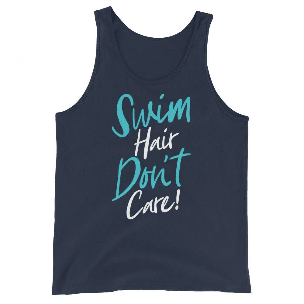 Swim Hair Don't Care Swimmer Unisex Tank Top