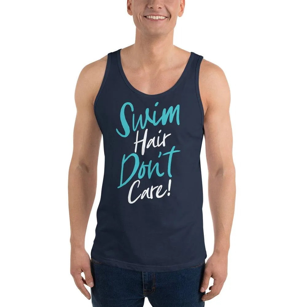 Swim Hair Don't Care Swimmer Unisex Tank Top