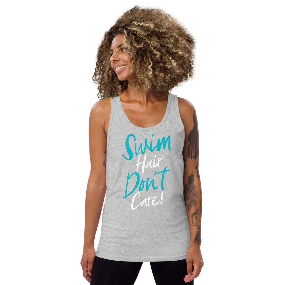 Swim Hair Don't Care Swimmer Unisex Tank Top