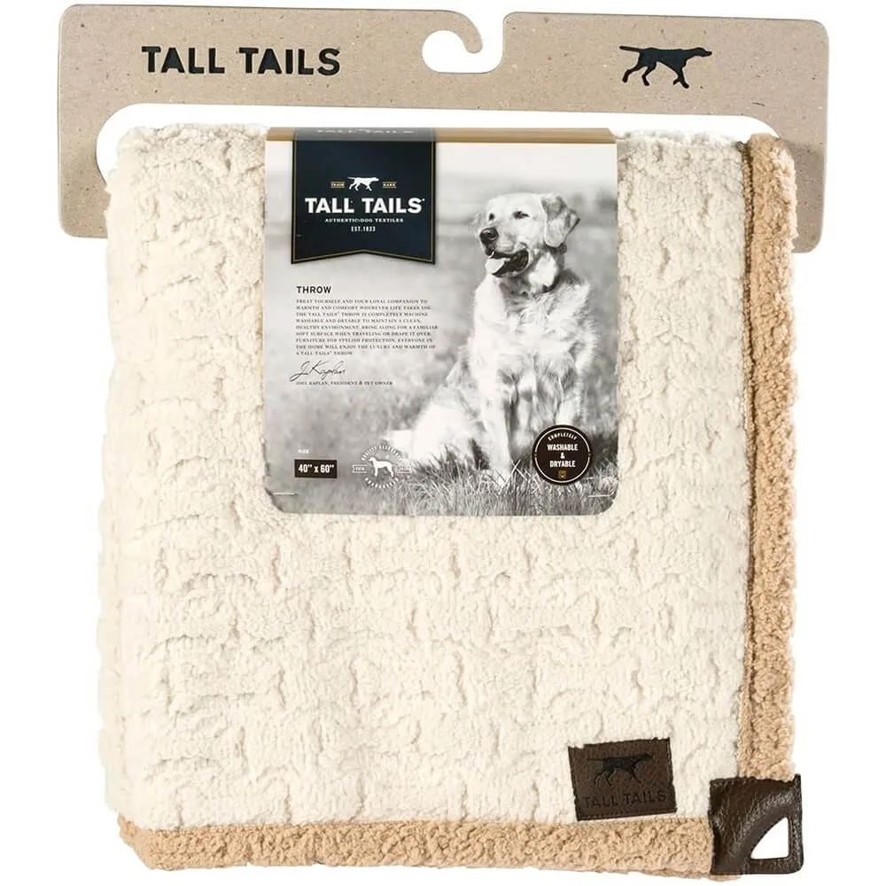 Tall Tails Cream Sherpa Blanket