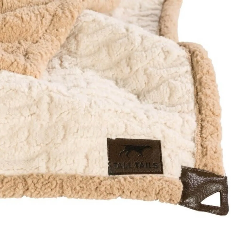 Tall Tails Cream Sherpa Blanket