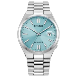 Teal Tsuyosa Watch in Stainless Steel