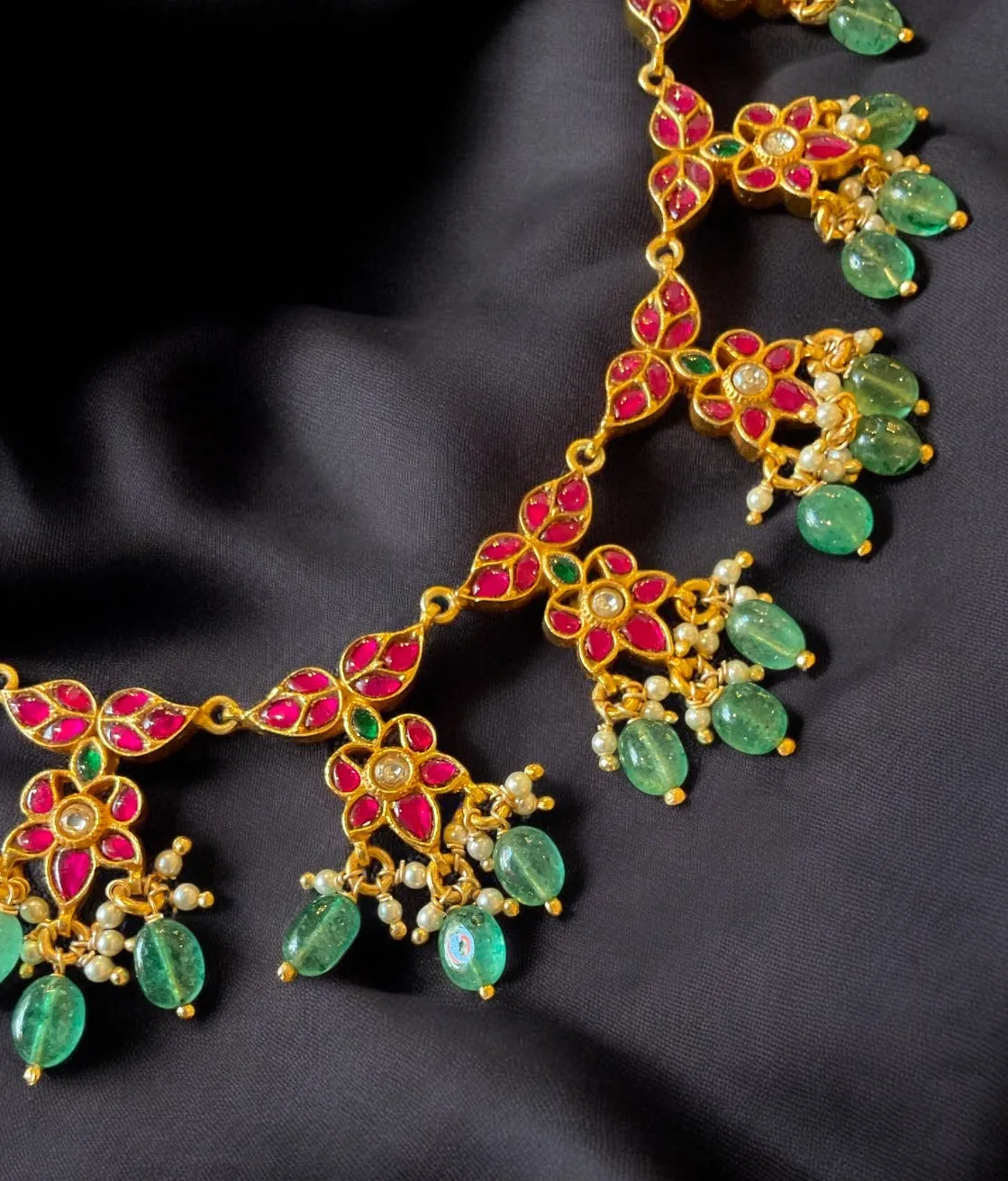 The Jahanara Silver Kundan-Jadau Necklace