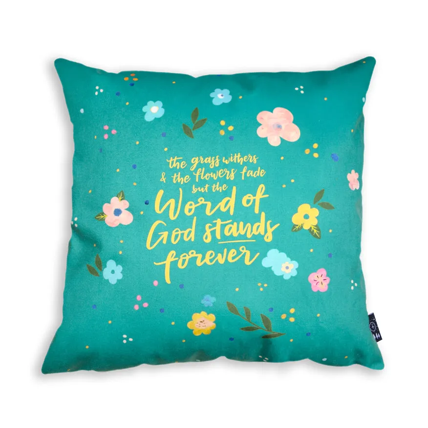 The word of God stands forever {Cushion Cover}