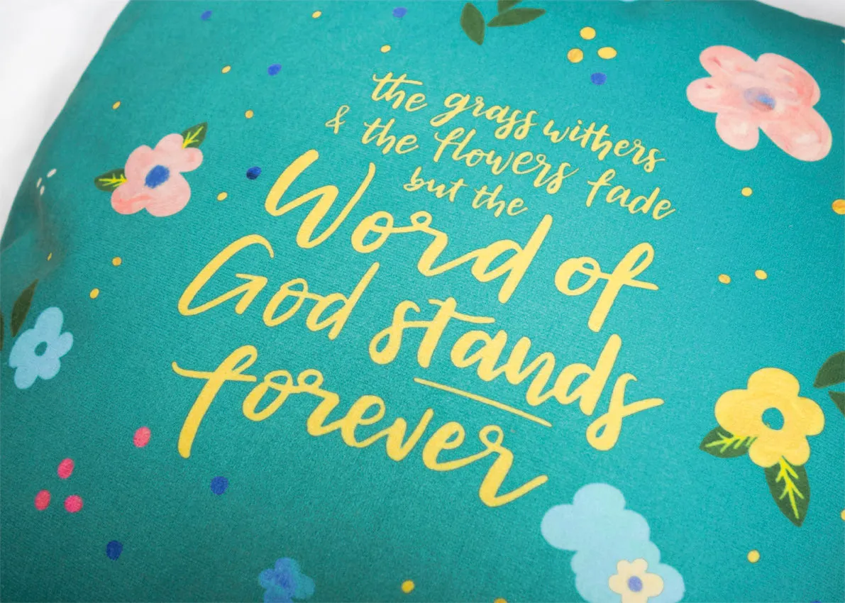 The word of God stands forever {Cushion Cover}