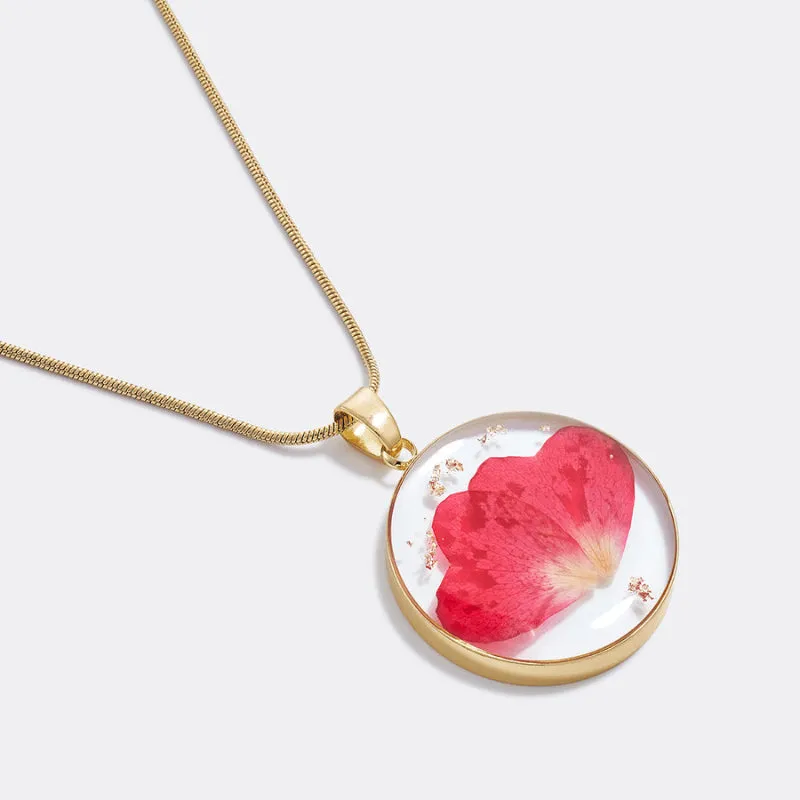 Timeless Pressed Birth Flower Necklace
