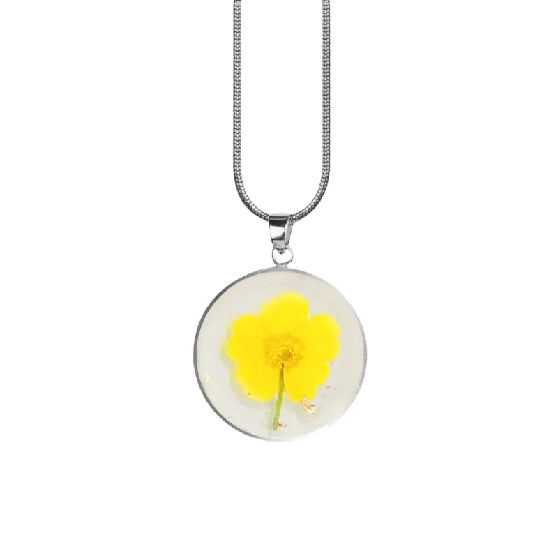 Timeless Pressed Birth Flower Necklace