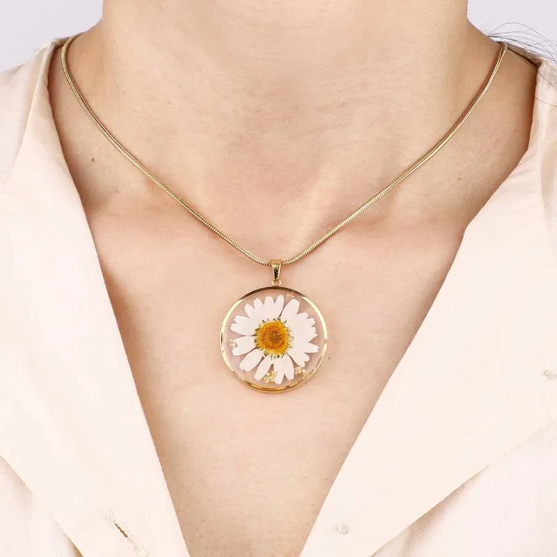 Timeless Pressed Birth Flower Necklace