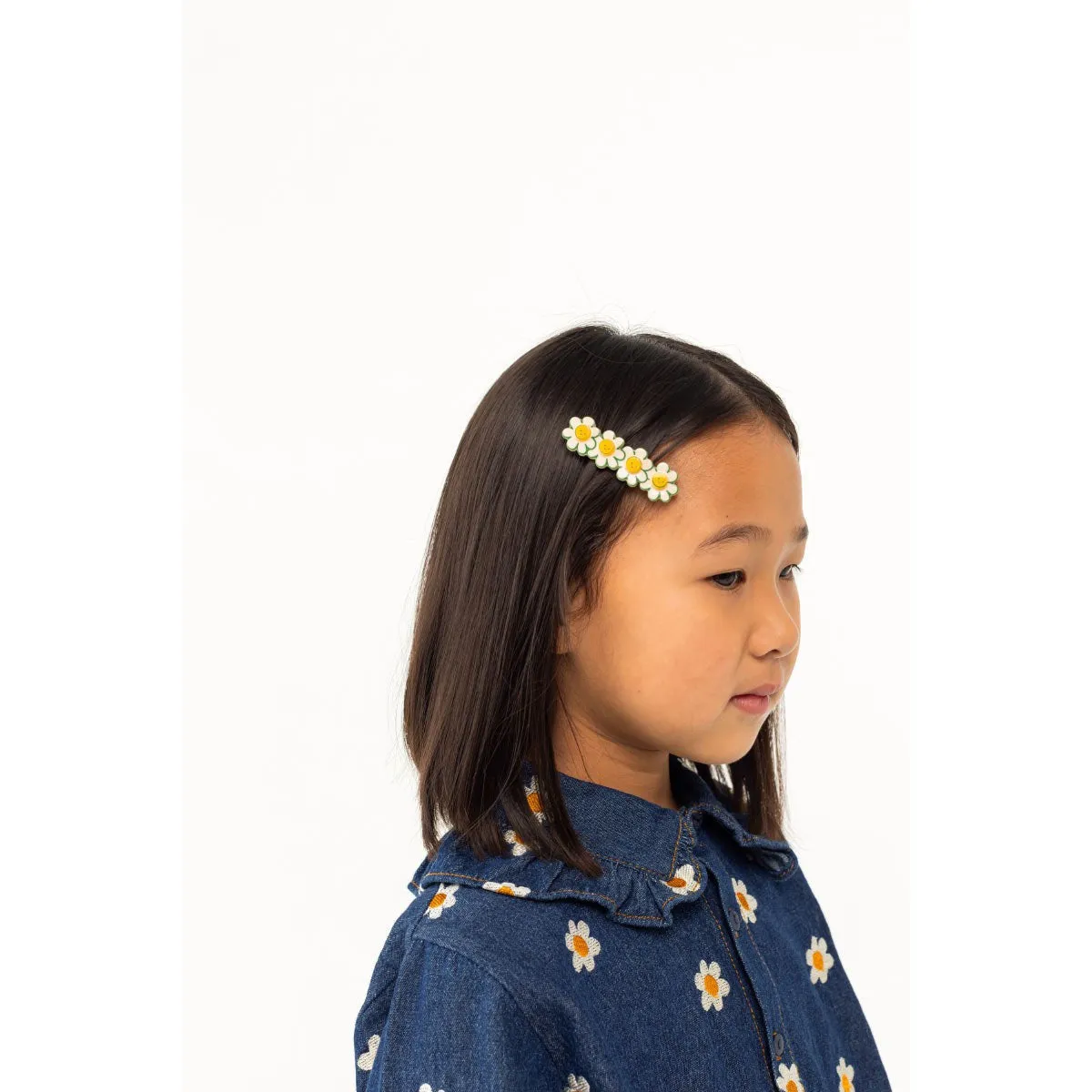 Tiny Cottons - Daisies big hair clip