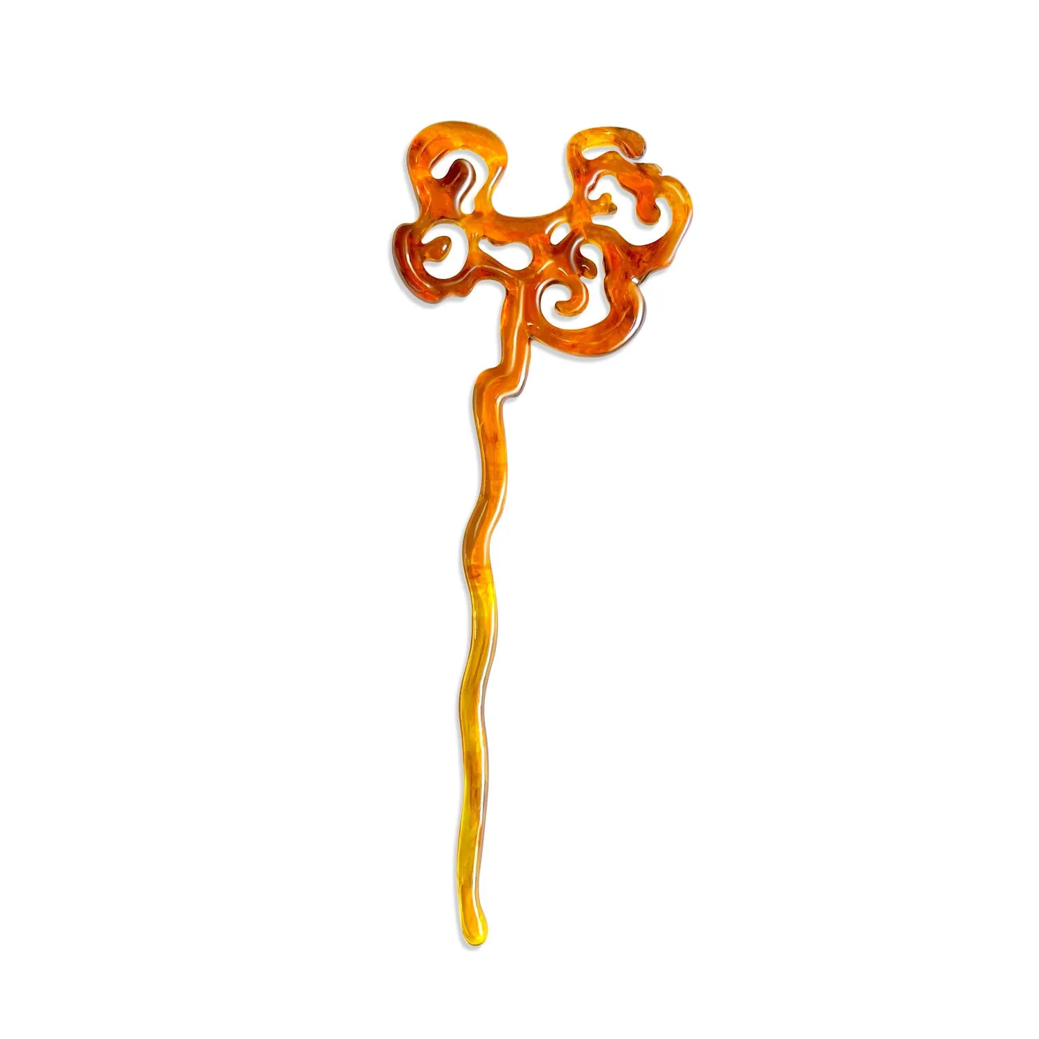 Tortoise Shell Smoky Cloud Hair Chopstick