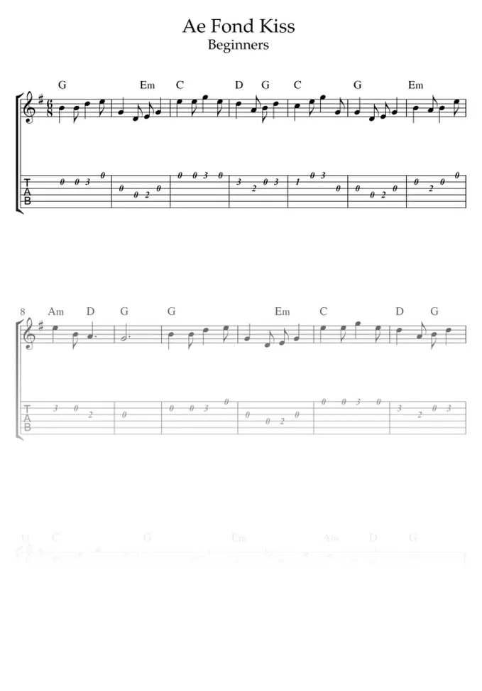 Traditional Scottish Songs For Guitar - WIRE BOUND VERSION