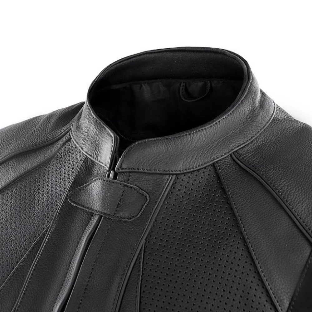 Transporter Black Motorcycle Leather Jacket