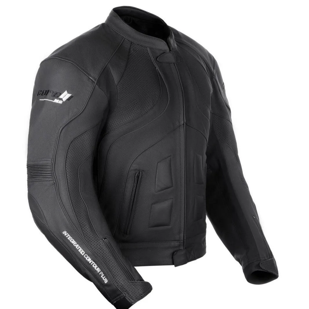 Transporter Black Motorcycle Leather Jacket