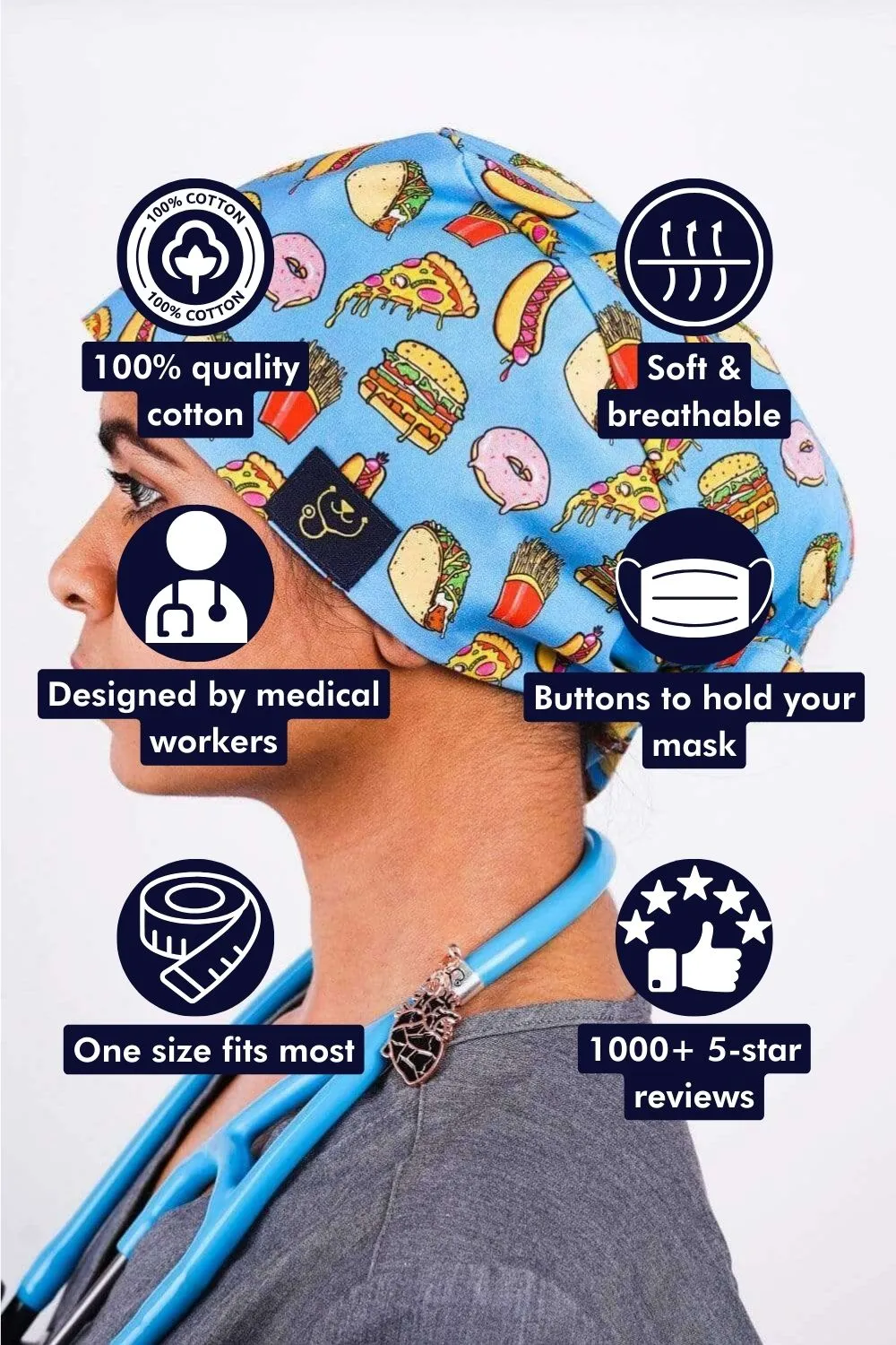 Treat O'Clock Scrub Cap