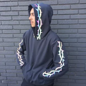 TRIBAL THORN REFLECTIVE HOODIE