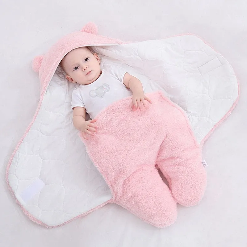 Ultra-Soft Baby Cotton & Fleece Wrap
