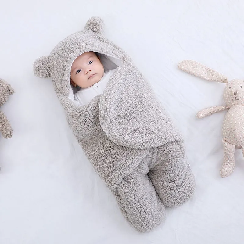 Ultra-Soft Baby Cotton & Fleece Wrap