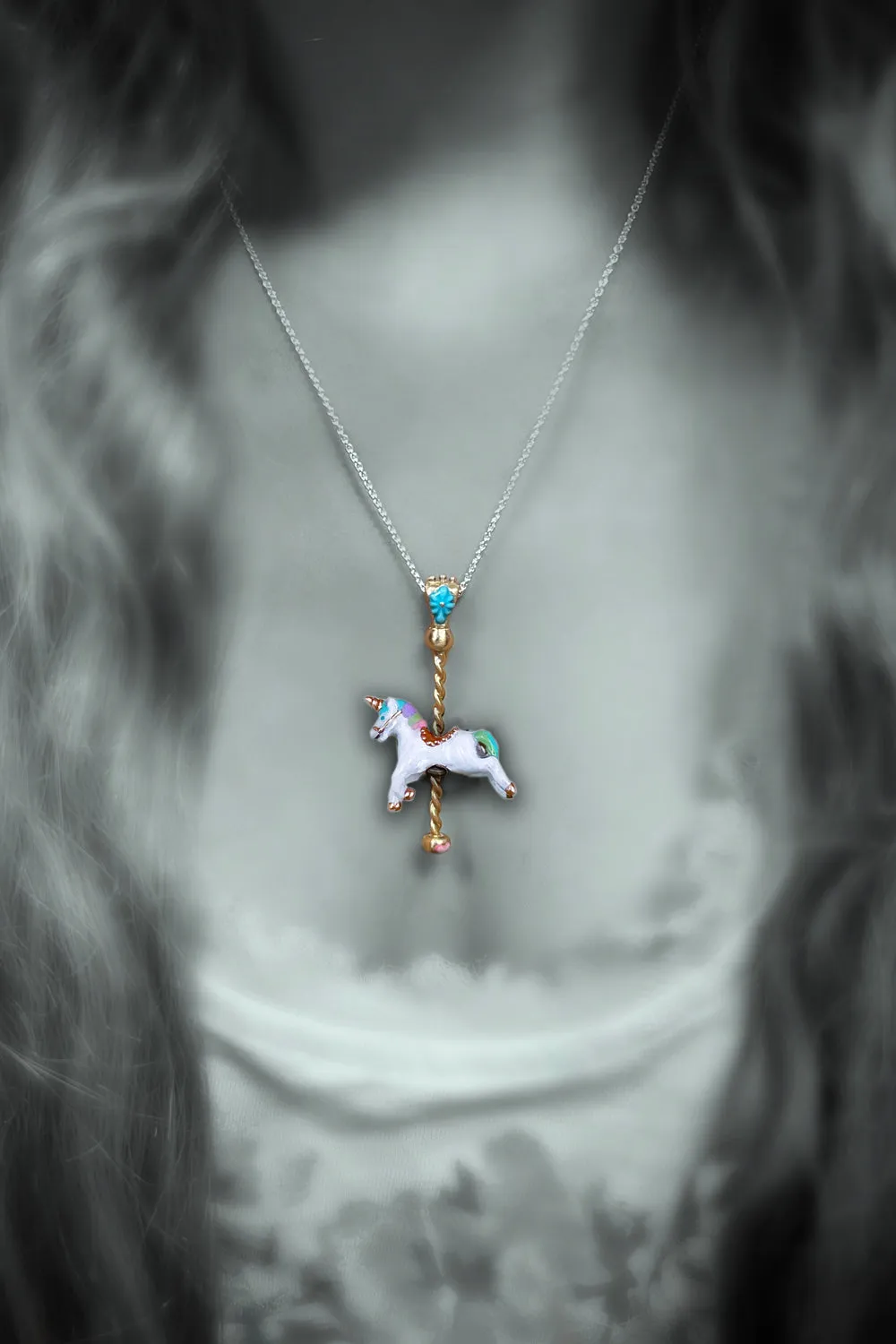 Unicorn Carousel Necklace