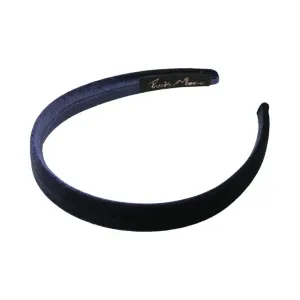 Velvet 1.5 cm Flat Navy Headband