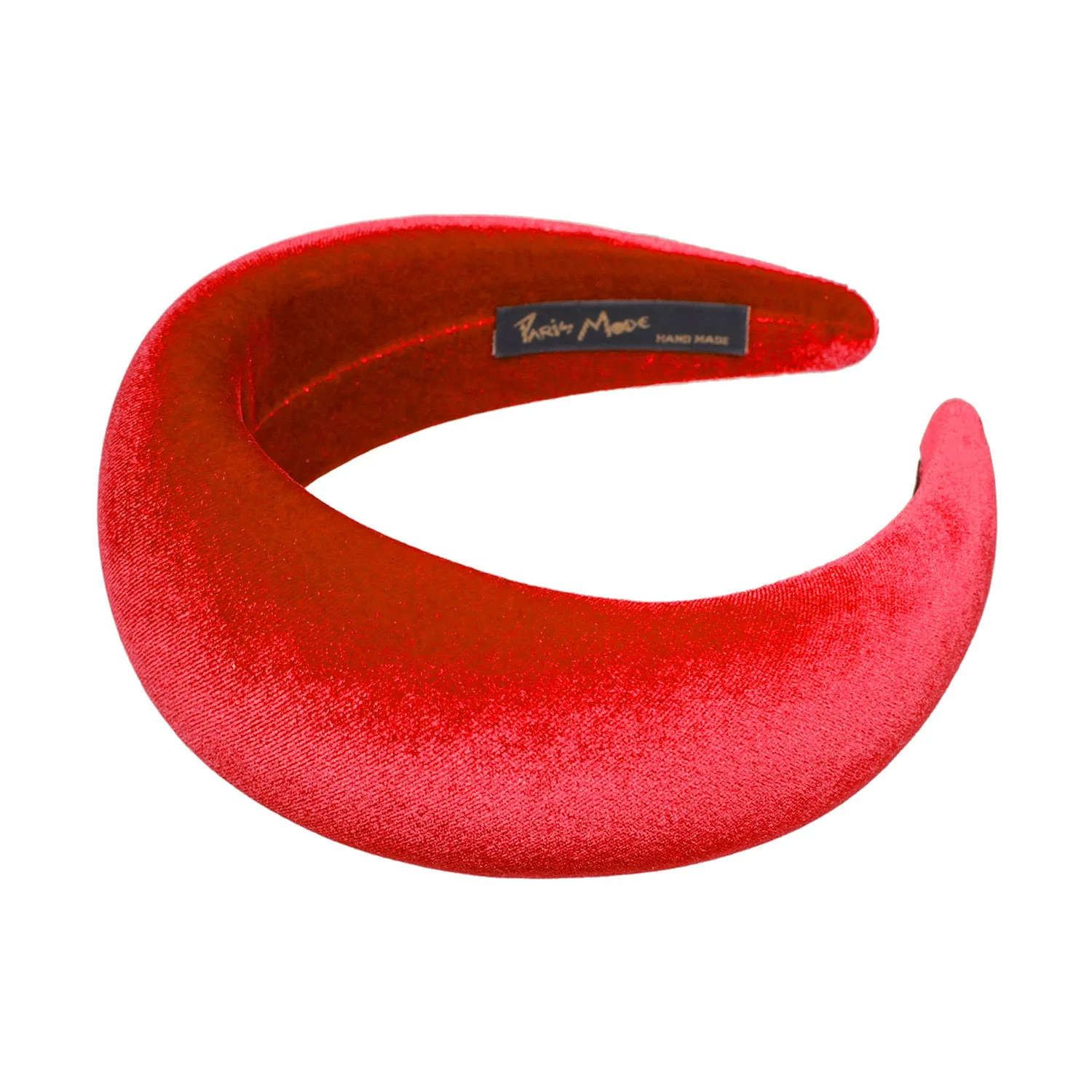 Velvet 6 cm Padded Red Headband