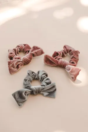 Velvet Bow Scrunchie