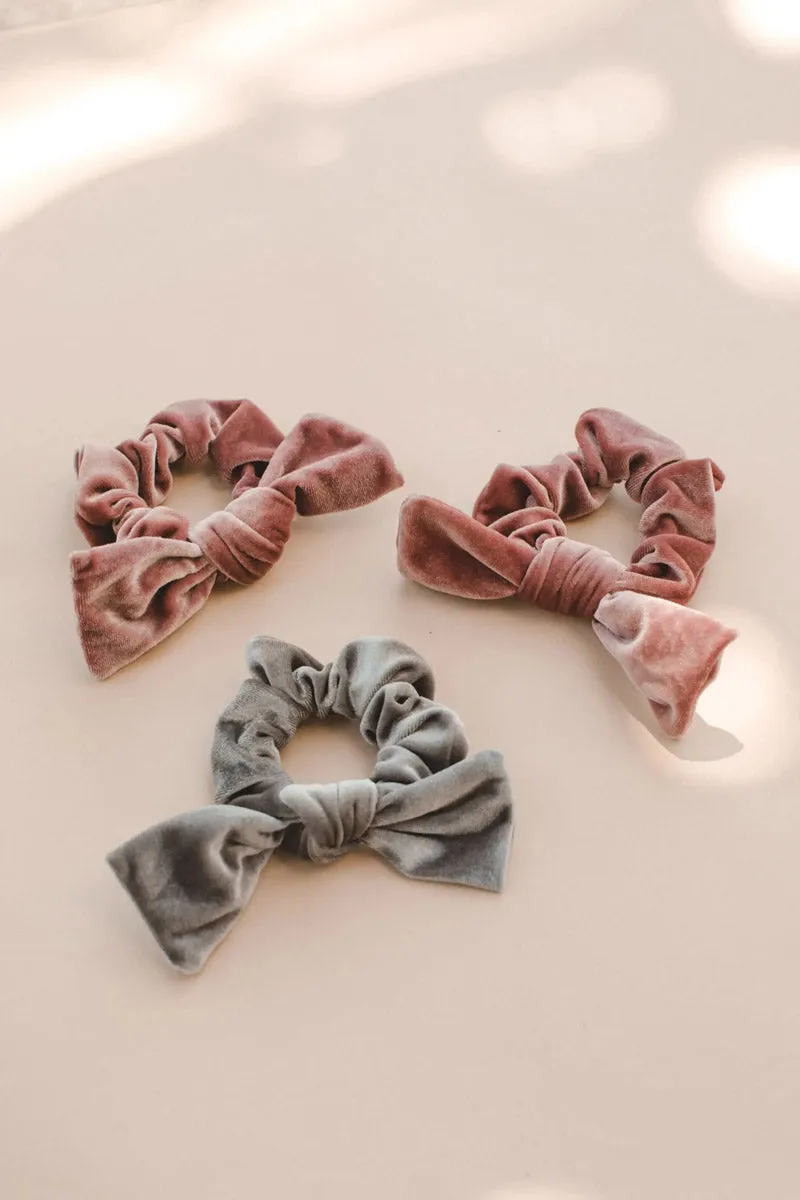 Velvet Bow Scrunchie
