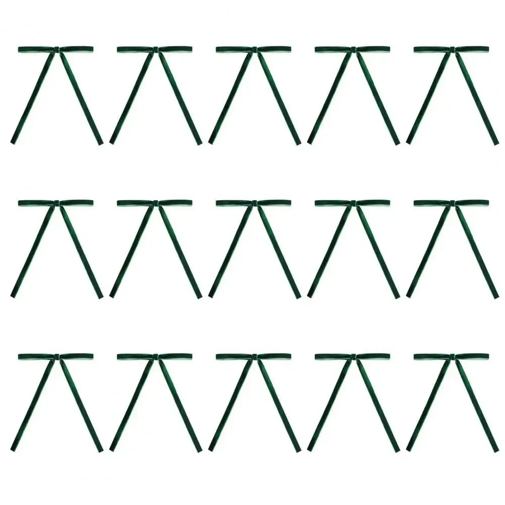 Velvet Christmas Bows - Set of 15