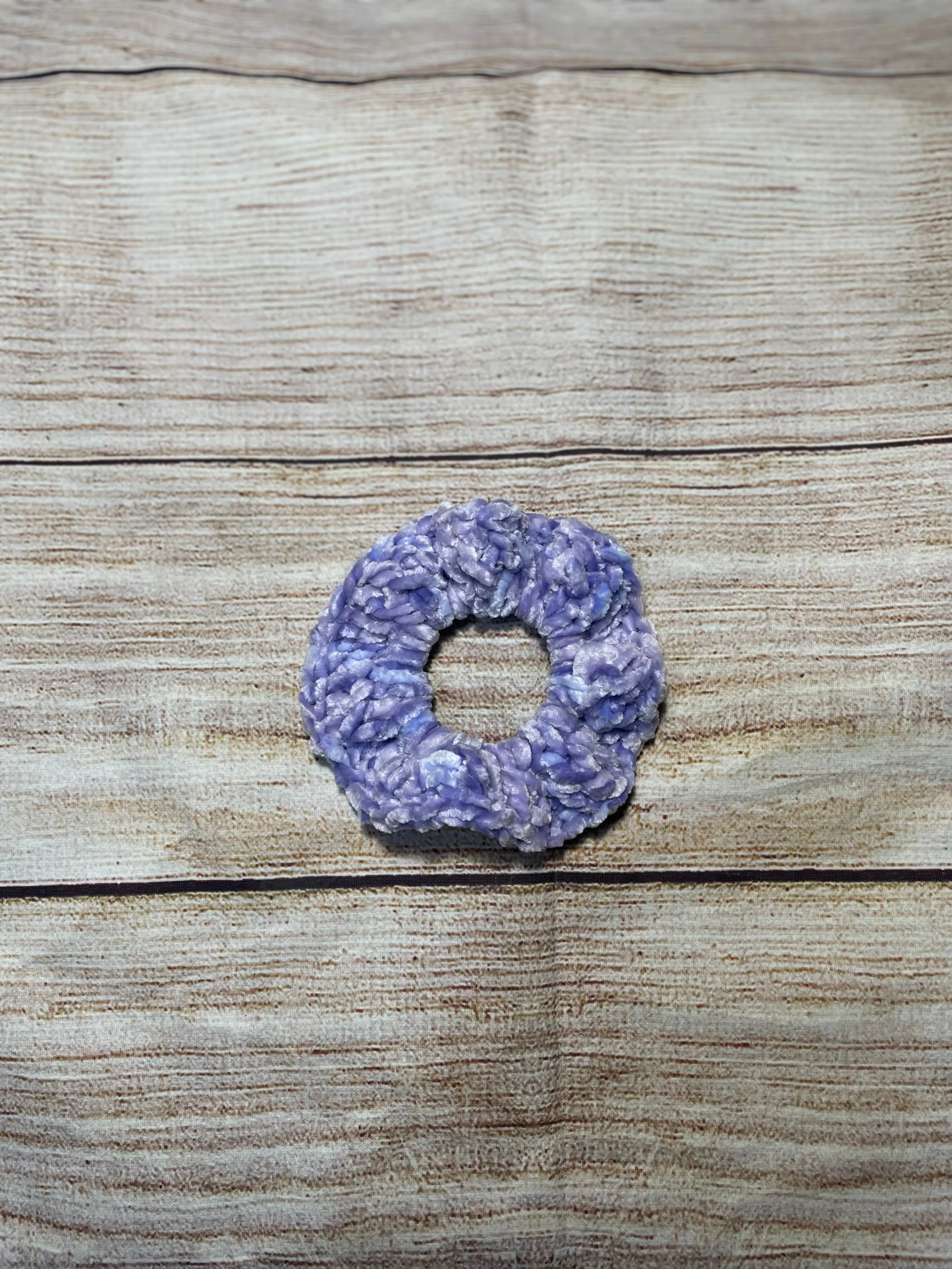 Velvet Crochet Scrunchy