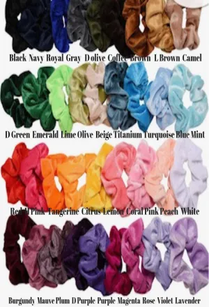 Velvet Plush Scrunchies