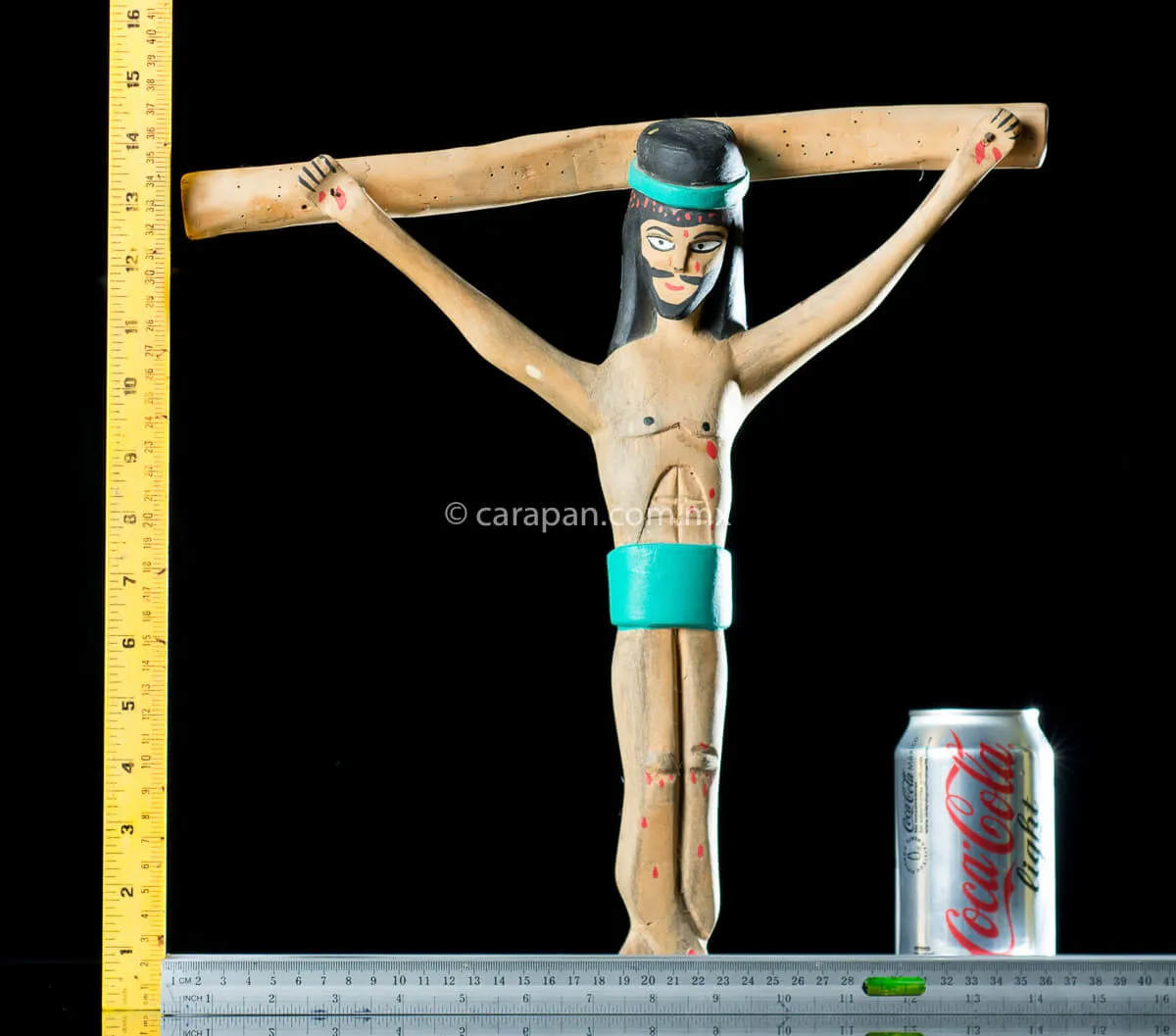 Vintage Wooden Cross From Oaxaca, México