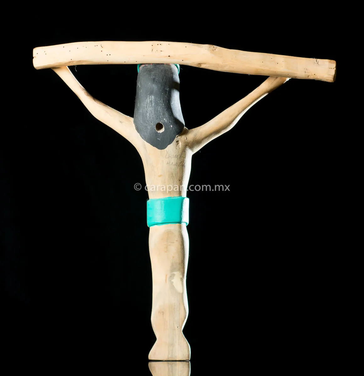 Vintage Wooden Cross From Oaxaca, México