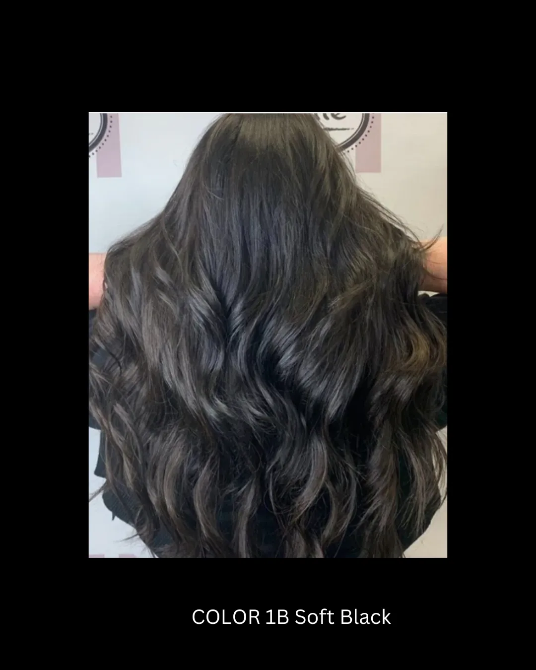VW#1B Soft Black Volume Wefts Virgin Hair 100 gram