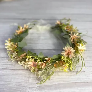 Whimsical Apricot Flower Garland